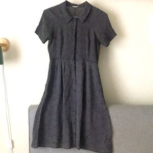 Black and white button down Steven Alan dress
